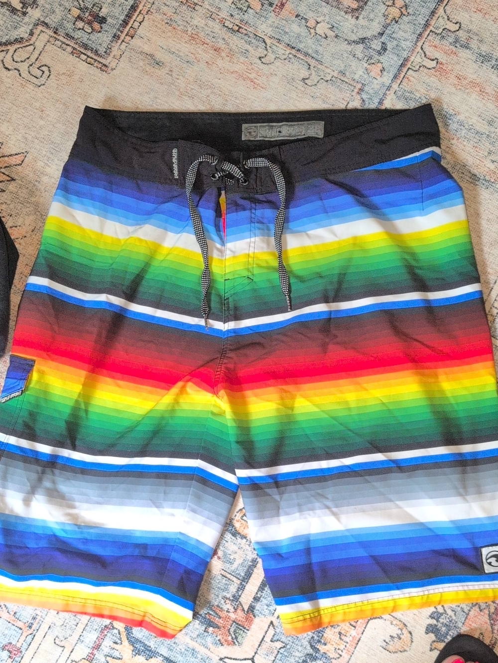🌈Ocean Current Men's Rainbow Board Shorts